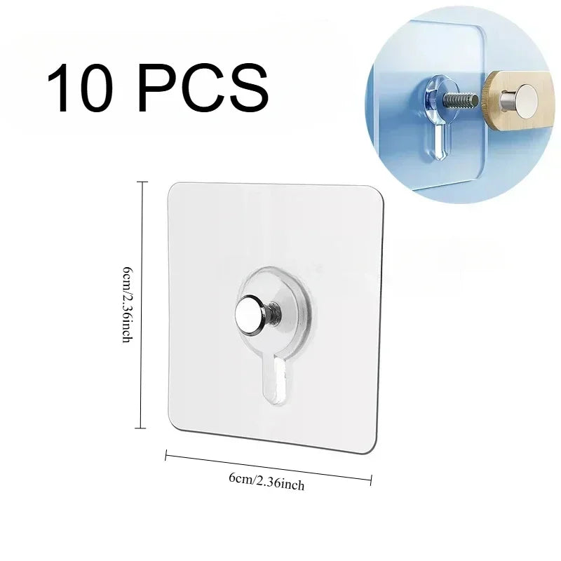 Photo Frame Hooks Storage Rack Screw Holders Door Hanger Self-Adhesive Multi-Function Gadgets Organizer Kitchen Accessorie