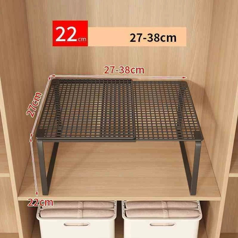 Stackable Telescopic Closet Shelf Retractable Expandable Wardrobe Divider Board Adjustable Layered Partition Cabinet Organizer