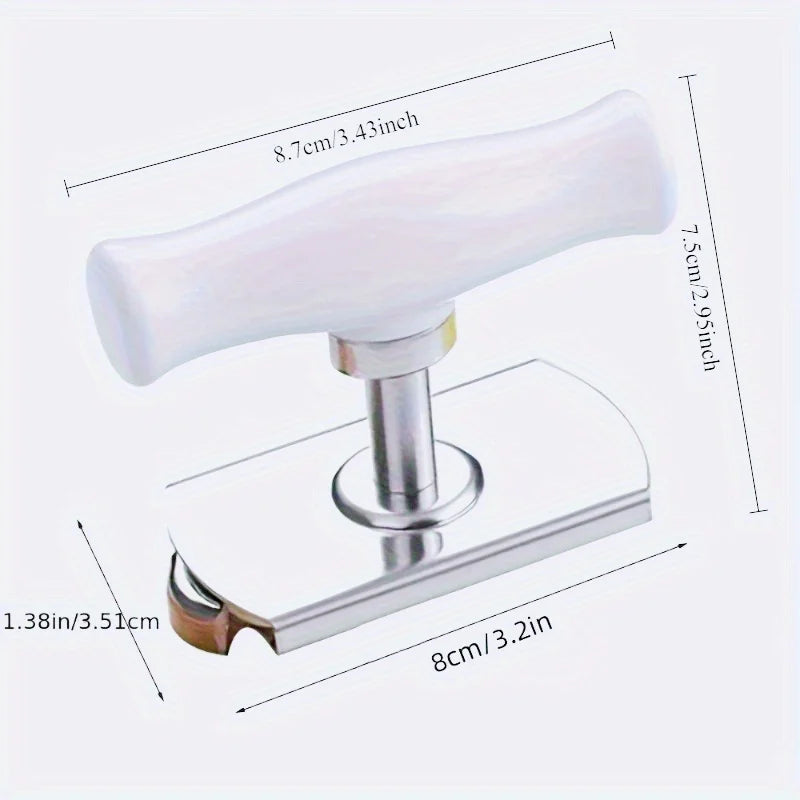 Stainless Steel Multi-Function Bottle Cap Opener Adjustable Jar Lid Screw Can Opener Labor-Saving Kitchen Gadget