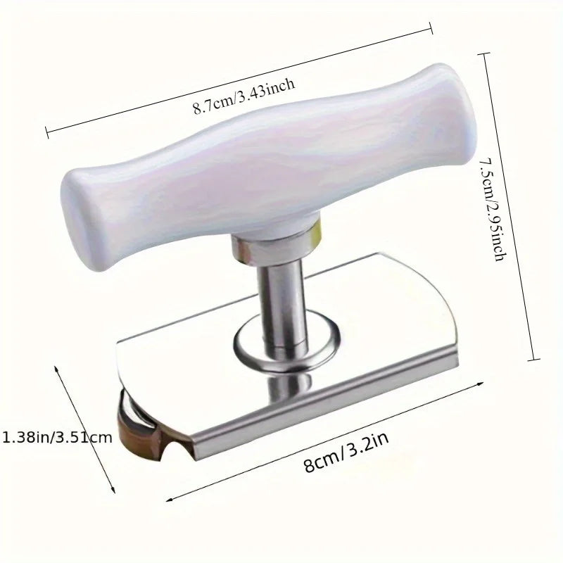 Stainless Steel Multi-Function Bottle Cap Opener Adjustable Jar Lid Screw Can Opener Labor-Saving Kitchen Gadget