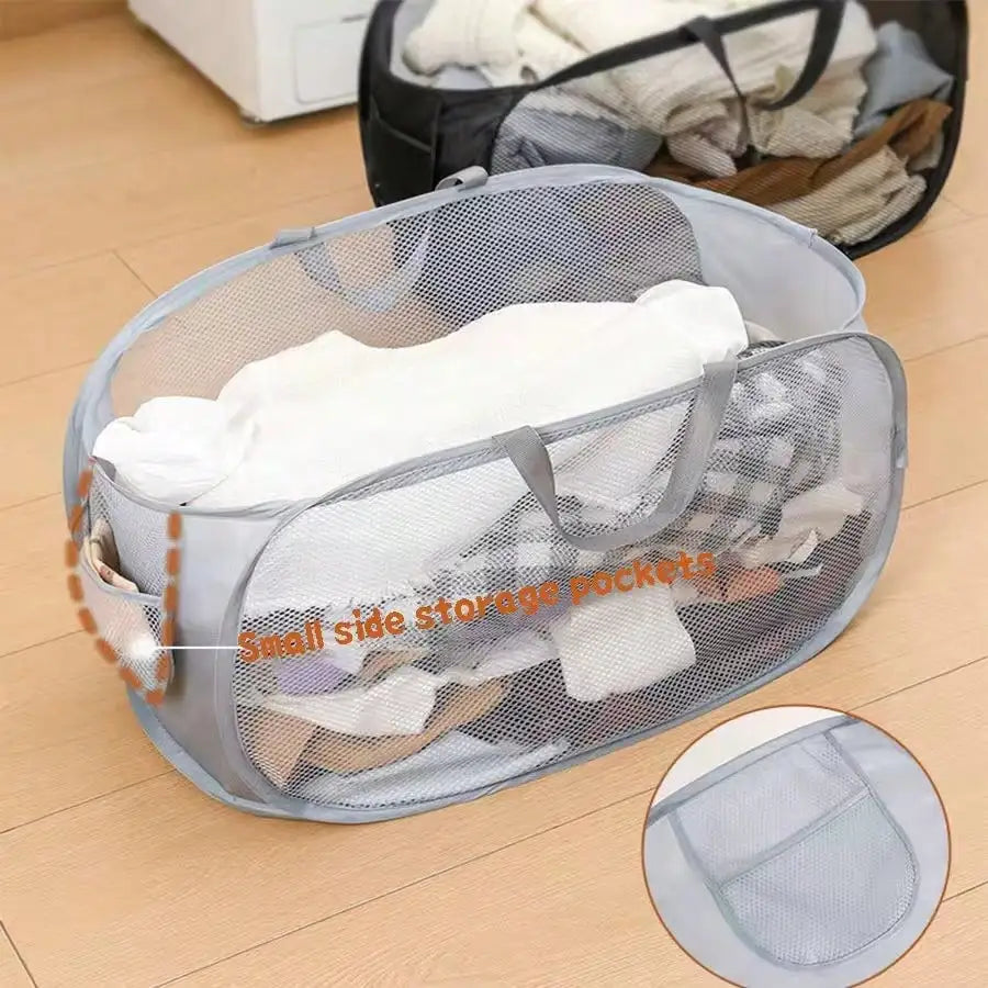 New Foldable Laundry Basket, Large Capacity Storage Laundry Basket, Bathroom Storage Basket. Laundry Hamper, Washing Basket Bathroom Organizer, Basket, Storage Basket, Foldable Laundry Basket