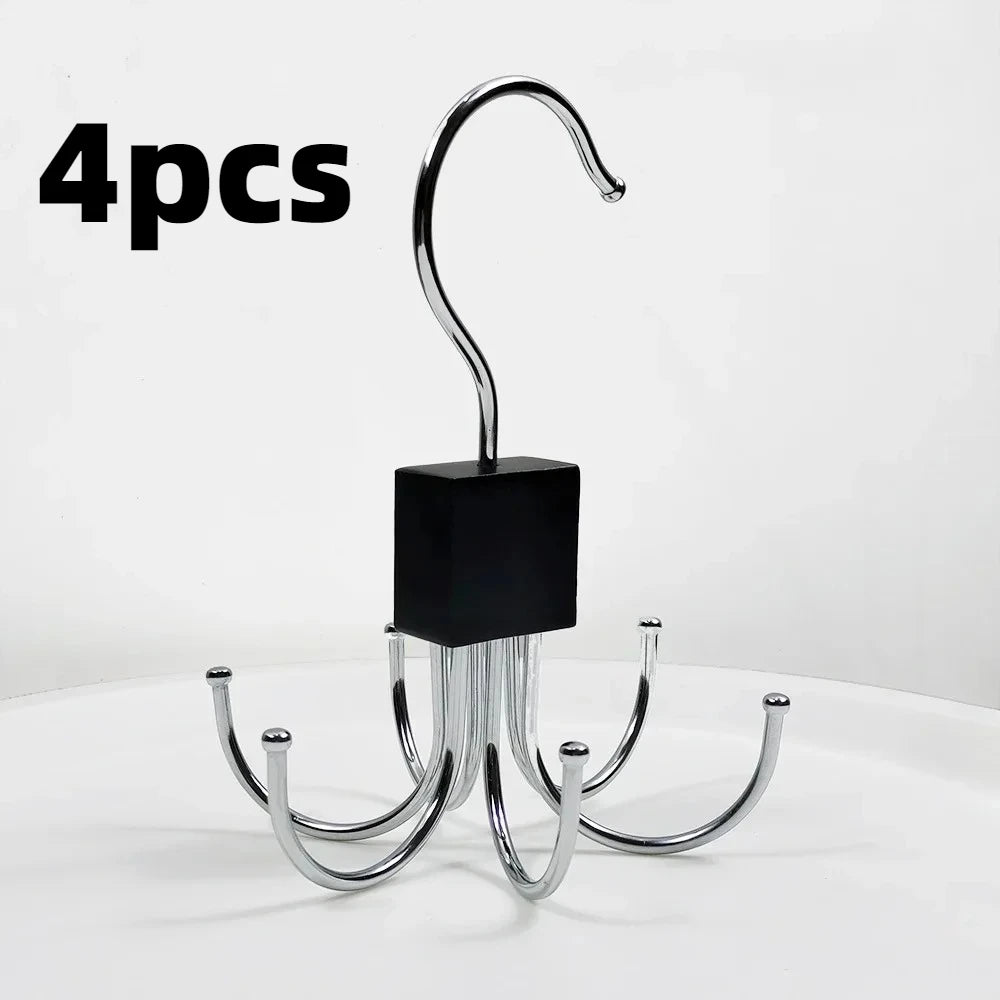 360°Rotating Belt Hanger Hook Durable Belts Rack Organizer for Belts Scarves Bras Ties Home Dorm Storage Hanger Closet Organizer