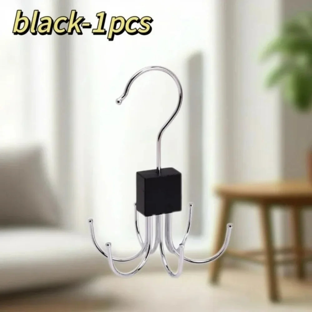 360°Rotating Belt Hanger Hook Durable Belts Rack Organizer for Belts Scarves Bras Ties Home Dorm Storage Hanger Closet Organizer