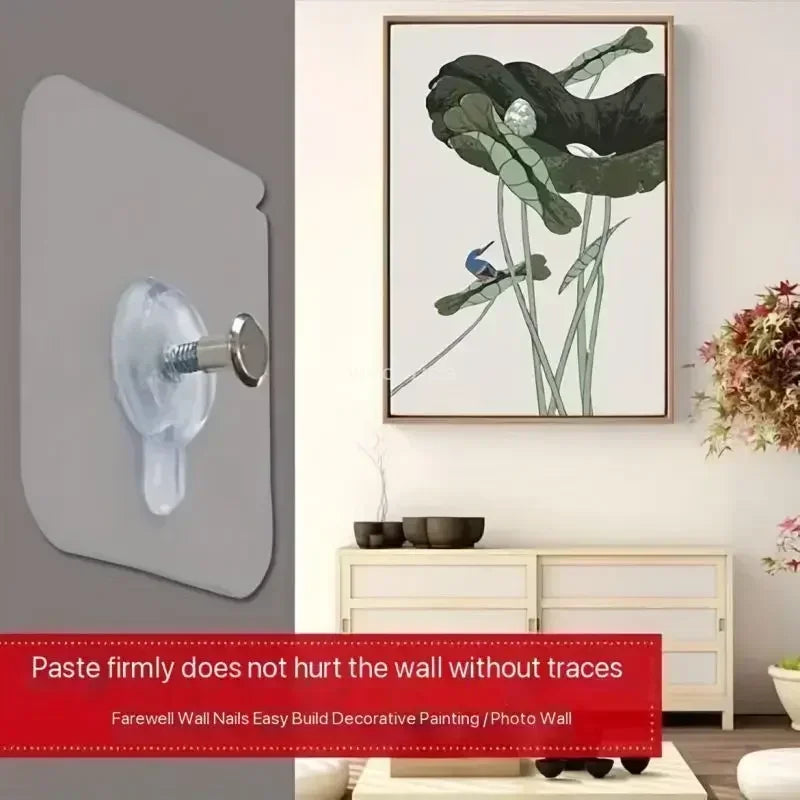 Photo Frame Hooks Storage Rack Screw Holders Door Hanger Self-Adhesive Multi-Function Gadgets Organizer Kitchen Accessorie