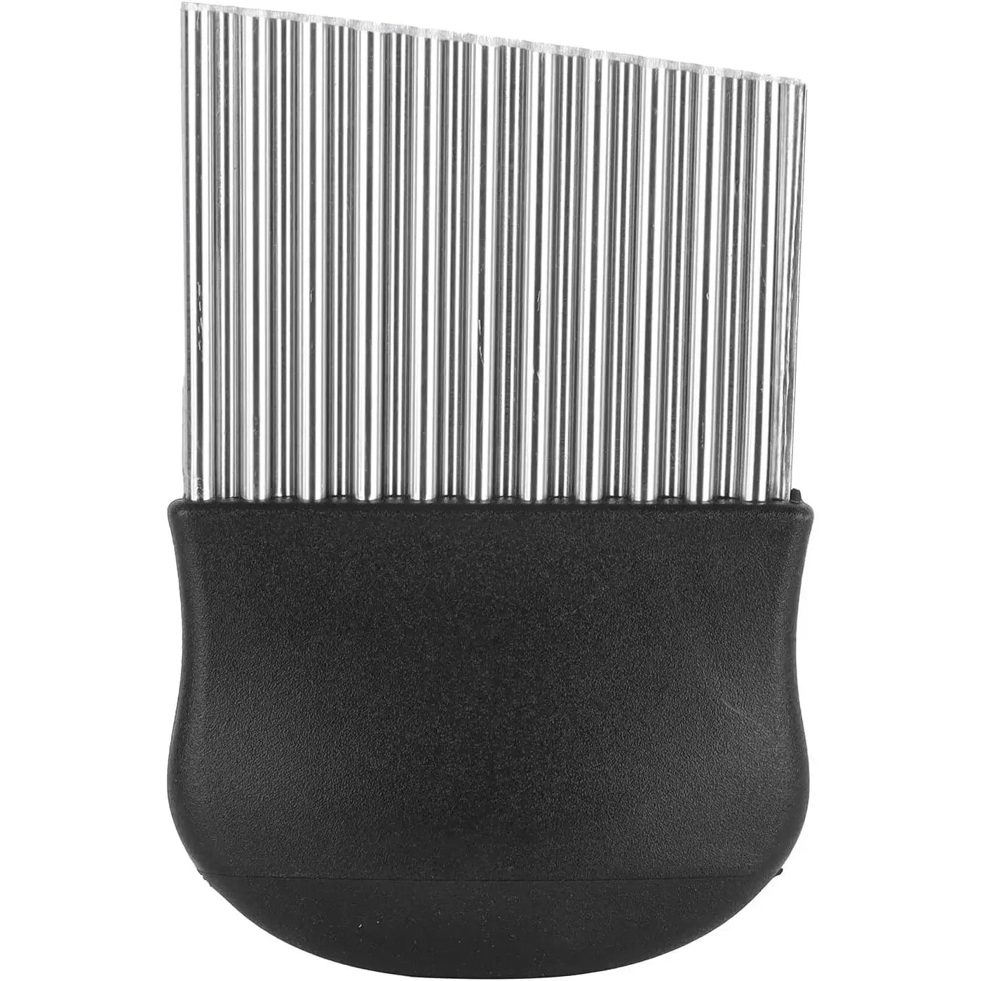 Crinkle Cutter,Upgraded Stainless Steel Crinkle Knife, Safety Kitchen French Fry Chip Cutter