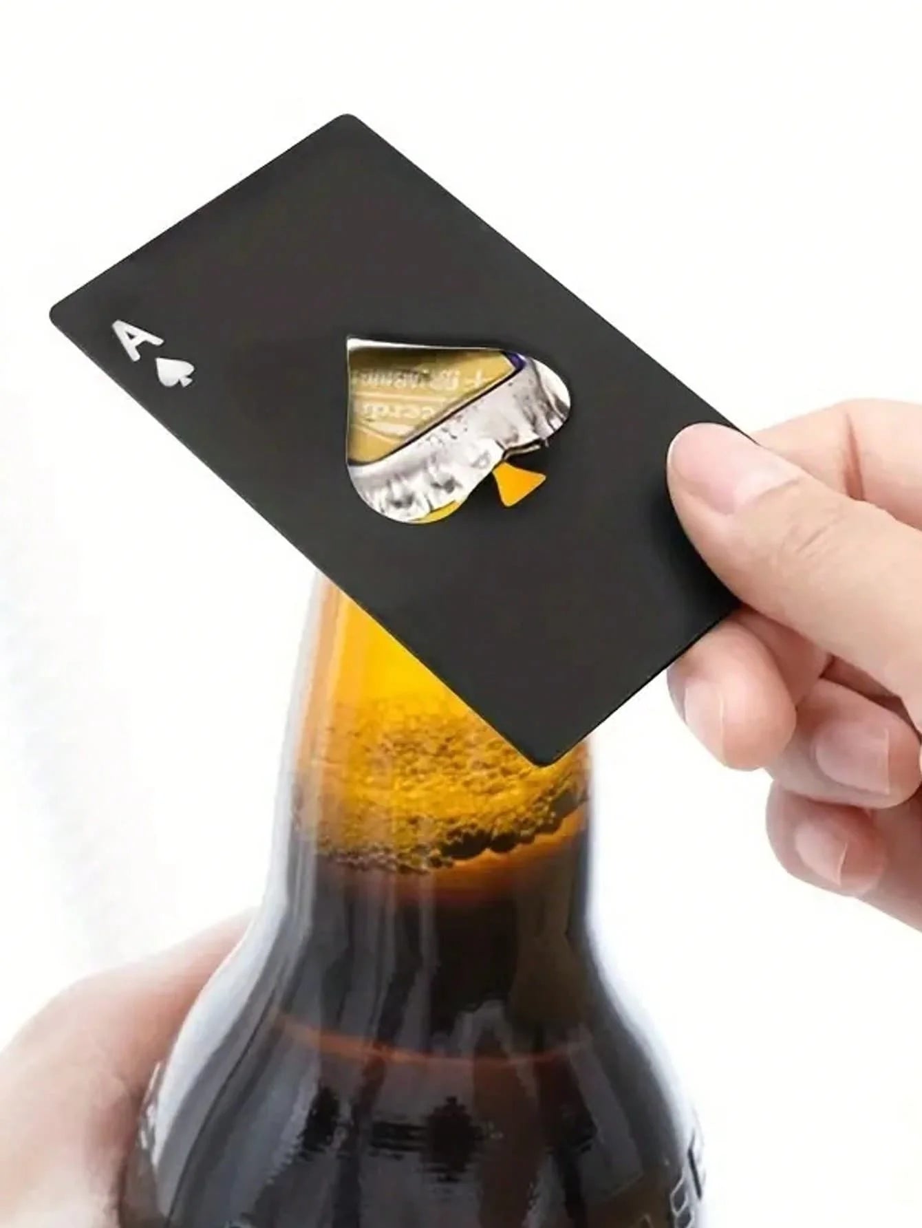Creative Poker Beer Bottle Opener Spades A Bottle Opener Stainless Steel Beer Opener Personality Wine Opener Outdoor Camping Por
