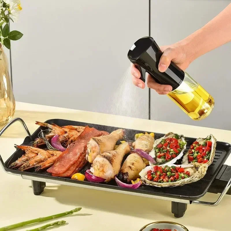 Oil Spray for Cooking Olive Oil Dispenser Plastic Bottle Sprayer Mist-Reusable Food Grade Oil Vinegar Spray Kitchen Accessories