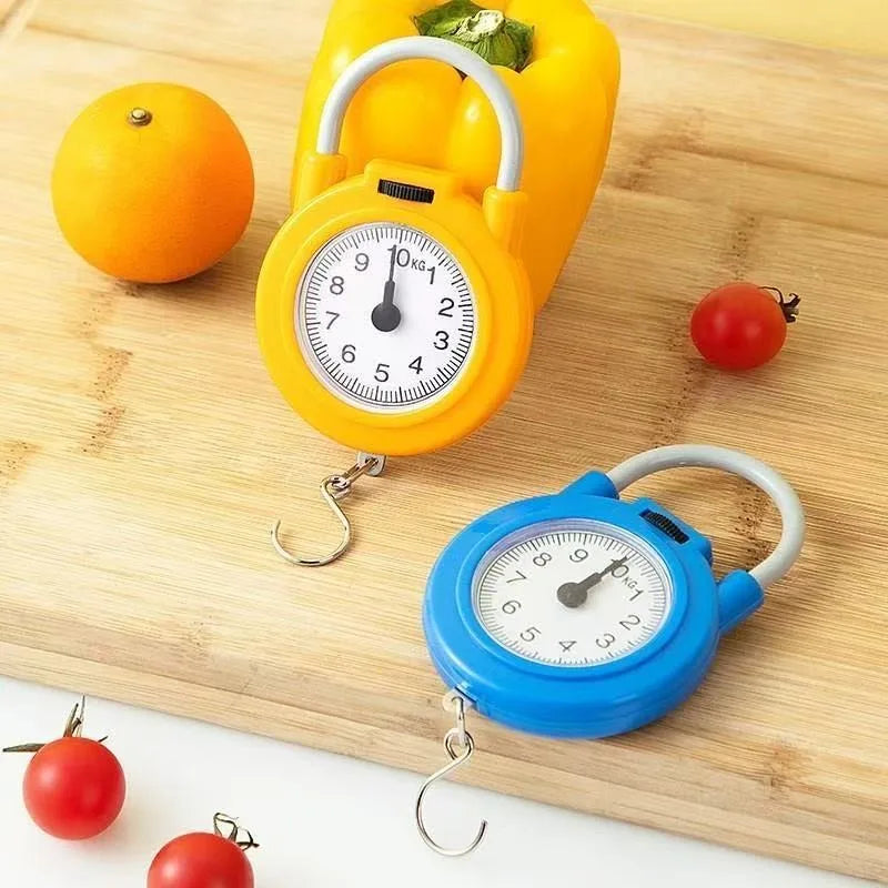 10kg Portable Hanging Mechanical Scale Fish Luggages Kitchen Scale Hanging High Precision Digital Hand Held Spring Scale
